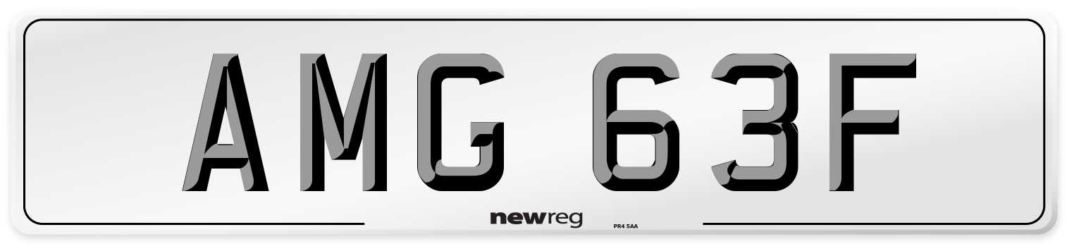 AMG 63F Number Plate from New Reg